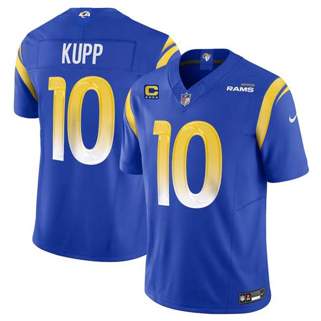 Men & Women & Youth Los Angeles Rams #10 Cooper Kupp Royal 2024 F.U.S.E With 4-Star C Patch Vapor Limited Stitched Jersey->los angeles rams->NFL Jersey